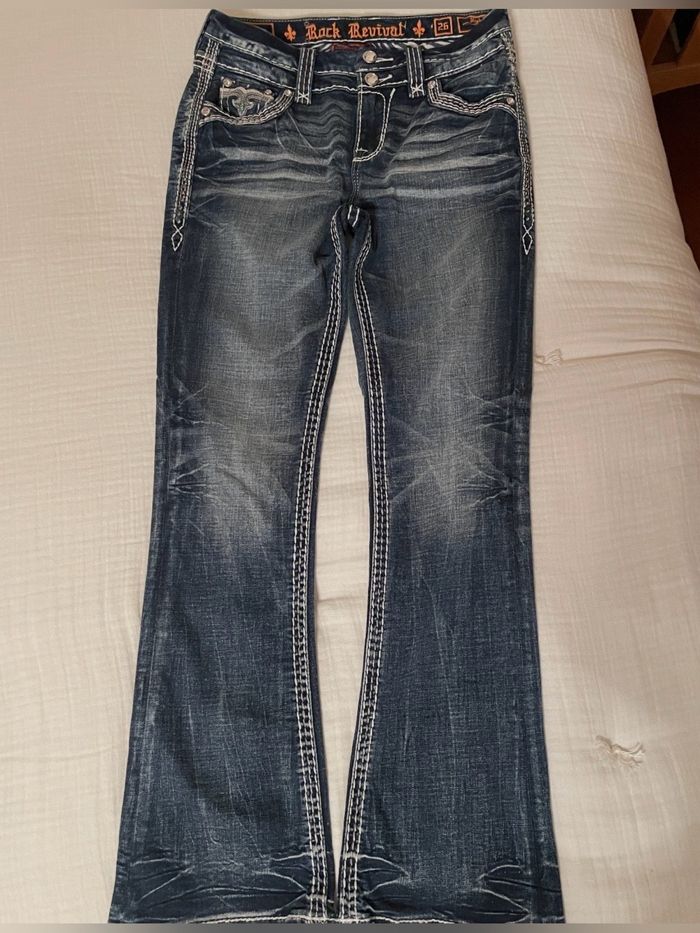 Buckle Dark Blue Rock Revival Jeans